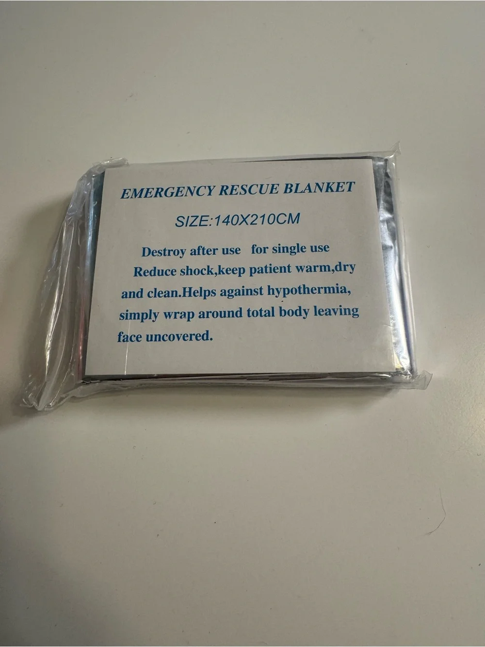 Emergency Rescue Blanket - Silver - Picture 2 of 3